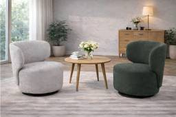 Modern Upholstered Swivel Accent Chair