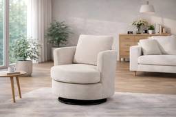 Upholstered Swivel Accent Chair