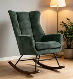 Modern Upholstered Rocking Chair
