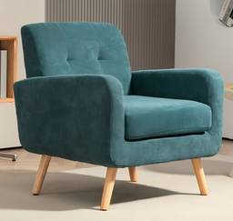 Modern Tufted Velvet Armchair