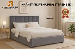 Channel Tufted Upholstered Bed Gas Lifting Bed