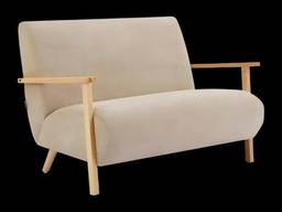 Mid-Century Fabric Loveseat Fabric Sofa
