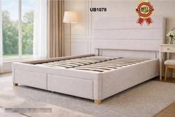 Upholstered Panel Storage Bed Storage Drawers Bed