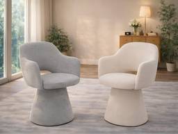 Modern Upholstered Swivel Armchair