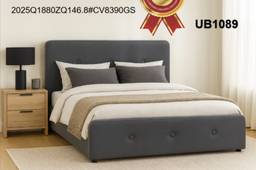 Modern Tufted Upholstered Bed Gas Lifting Bed